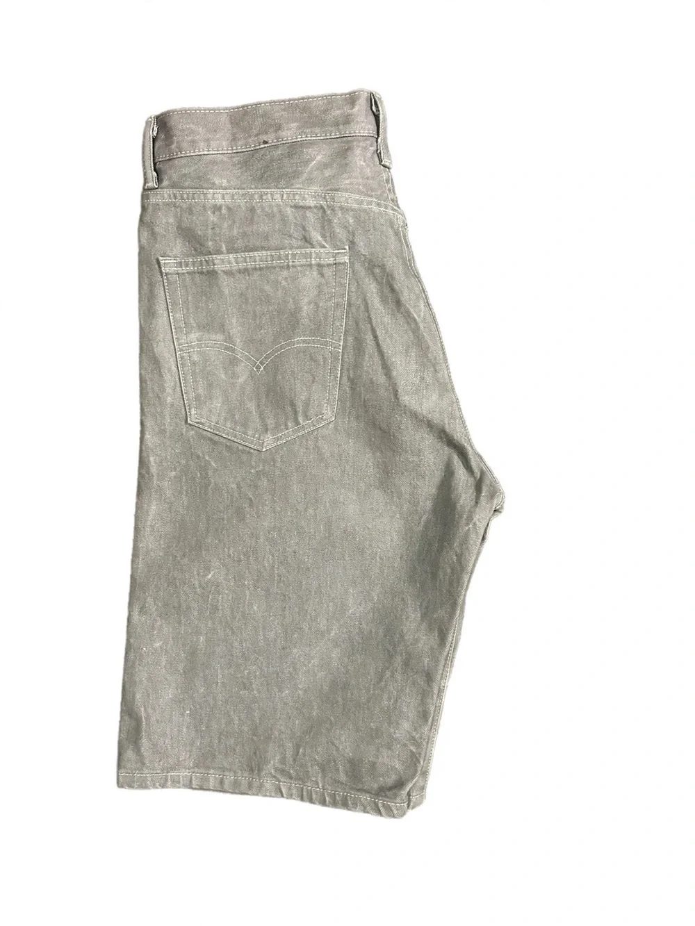 Men's Gray Denim Shorts